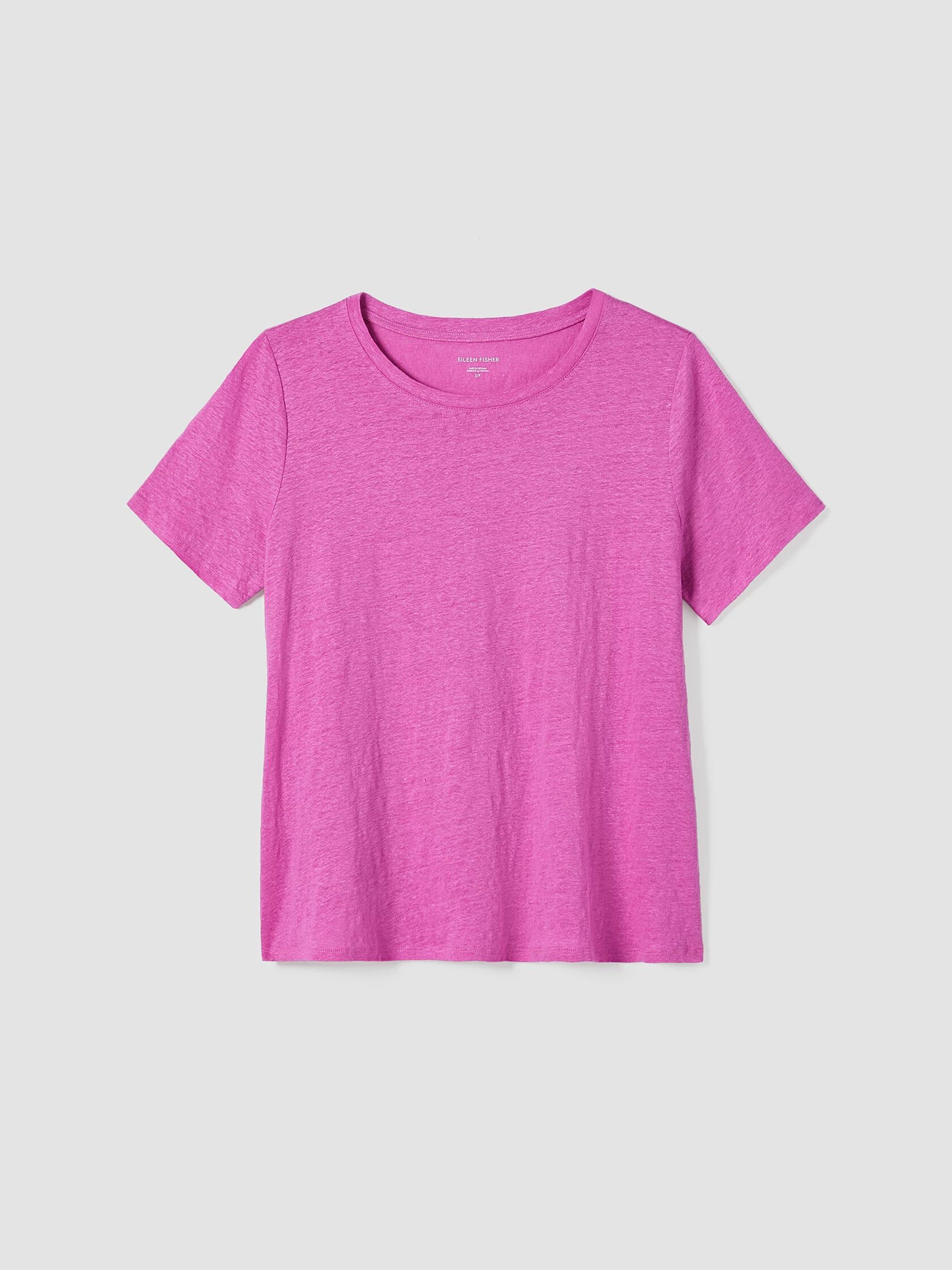 Organic Linen Jersey Crew Neck Tee