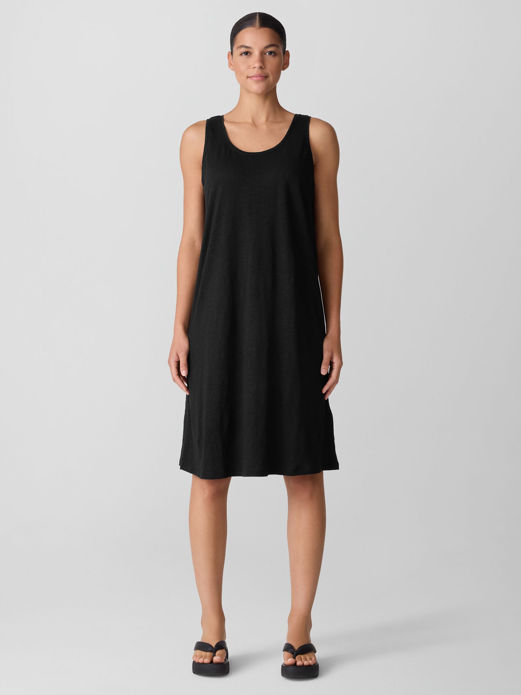 Organic Linen Jersey Tank Dress