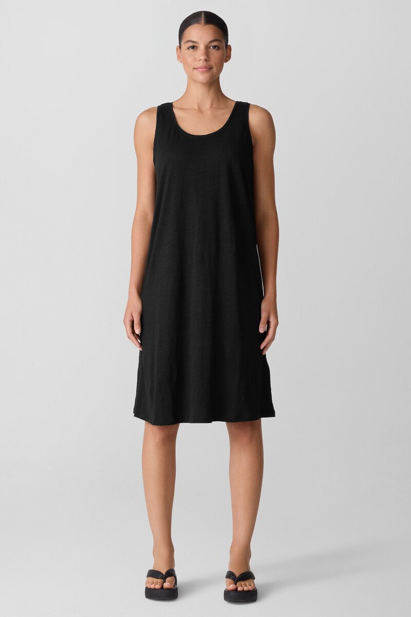 eileen fisher petite linen dress EILEENFISHER Linen Sheath Dress - Petite Small