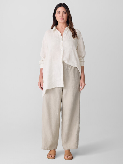 Organic Linen Wide-Leg Trouser Pant