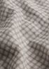 Wool Cotton Check Classic Collar Long Shirt