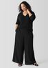 Silk Georgette Crepe Wide-Leg Pant