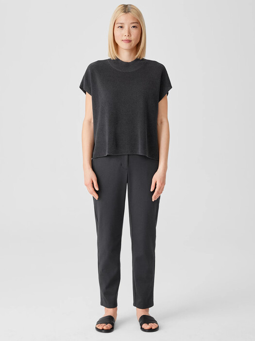 Organic Cotton Ponte Slim Pant