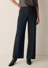 Washable Stretch Crepe Pintuck Wide Pant