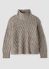 Peruvian Cotton Boucle Fluff Turtleneck