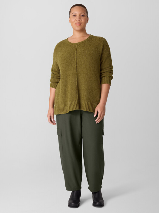 Cotton Fluff Crew Neck Top