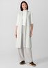 Lightweight Boiled Wool Shawl Collar Vest in Regenerative Wool