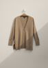 Renew Cashmere Zip-Front Cardigan