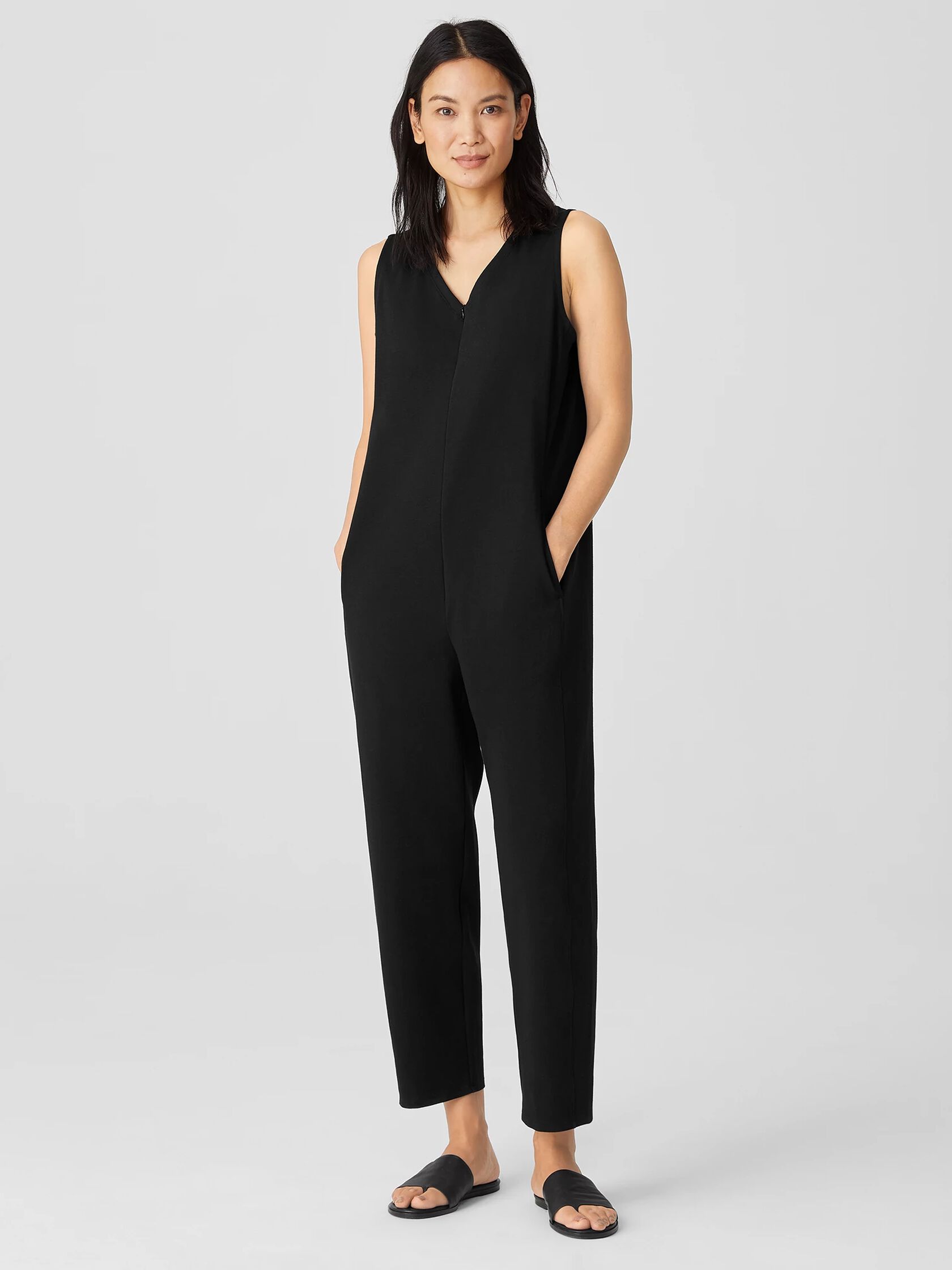 Cotton Ponte Lantern Jumpsuit