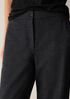 M&eacute;lange Felted Wool Jersey Full-Length Straight Trouser in&nbsp;Regenerative Wool