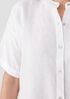 Handkerchief Linen Short-Sleeve Long Shirt