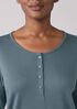 Organic Cotton Interlock Henley Sleep Top