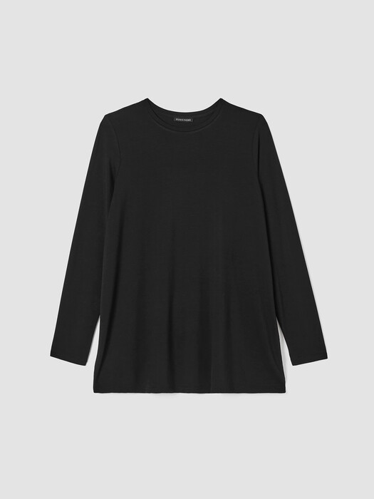 Fine Jersey Crew Neck Top