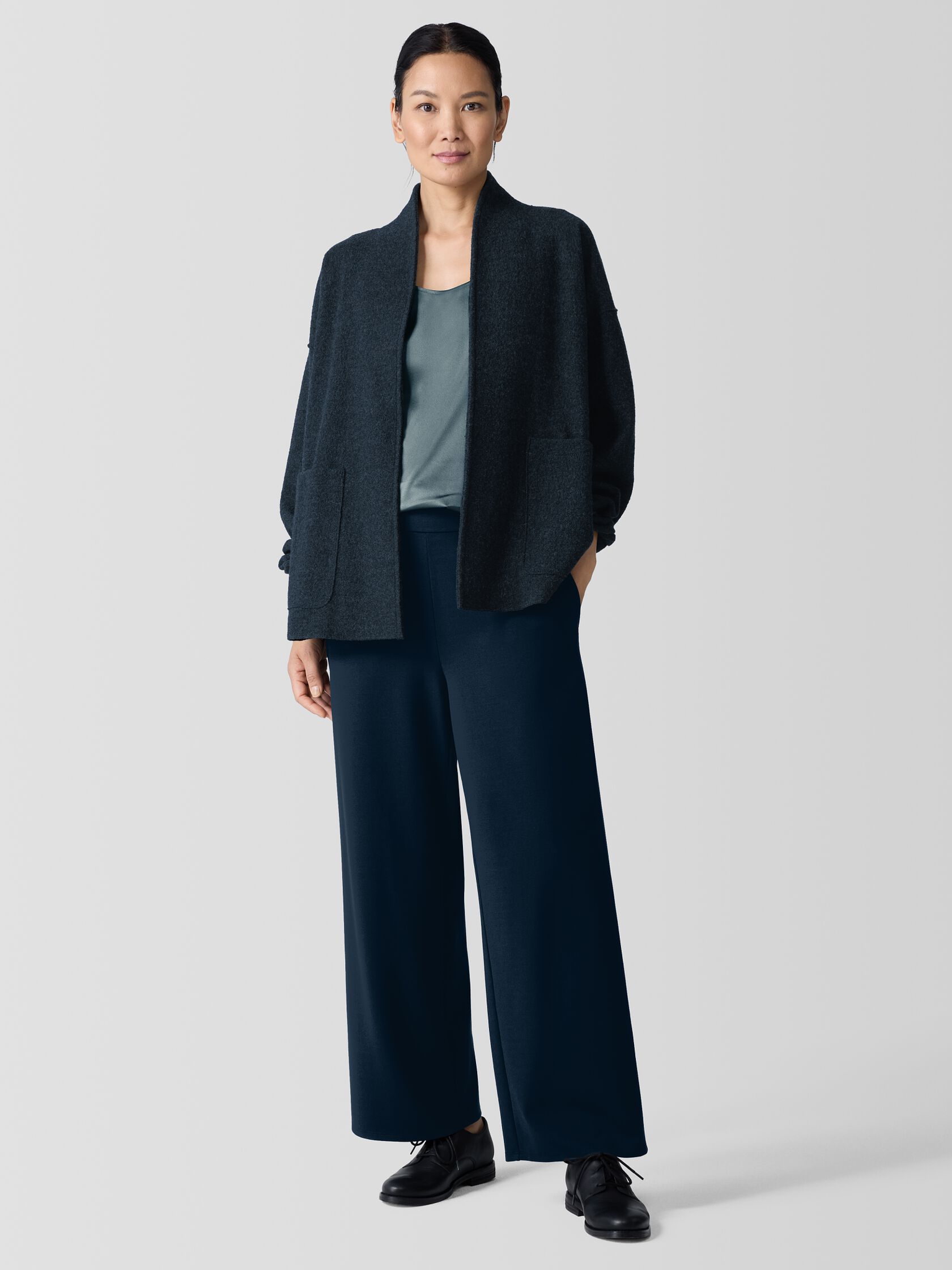Washable Flex Ponte Wide-Leg Pant