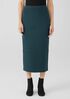 Merino Slim Pencil Skirt in Regenerative Wool