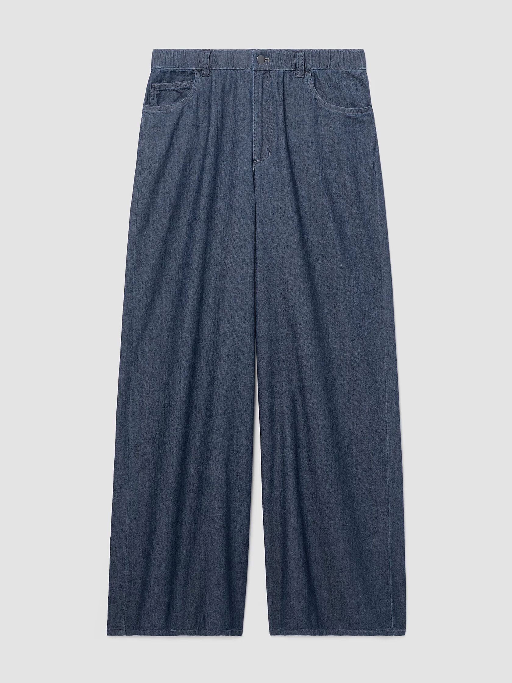 Airy Organic Cotton Twill Wide Trouser Pant