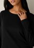 Organic Cotton Interlock Crew Neck Sleep Top