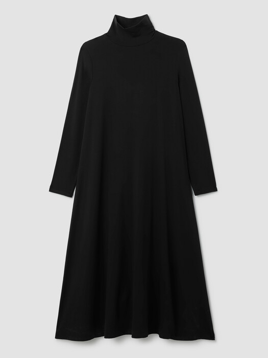 Stretch Jersey Knit Turtleneck Dress | EILEEN FISHER Stretch Jersey Knit Turtleneck Dress | EILEEN FISHER