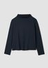 Cozy Brushed Terry Hug Funnel Neck Top