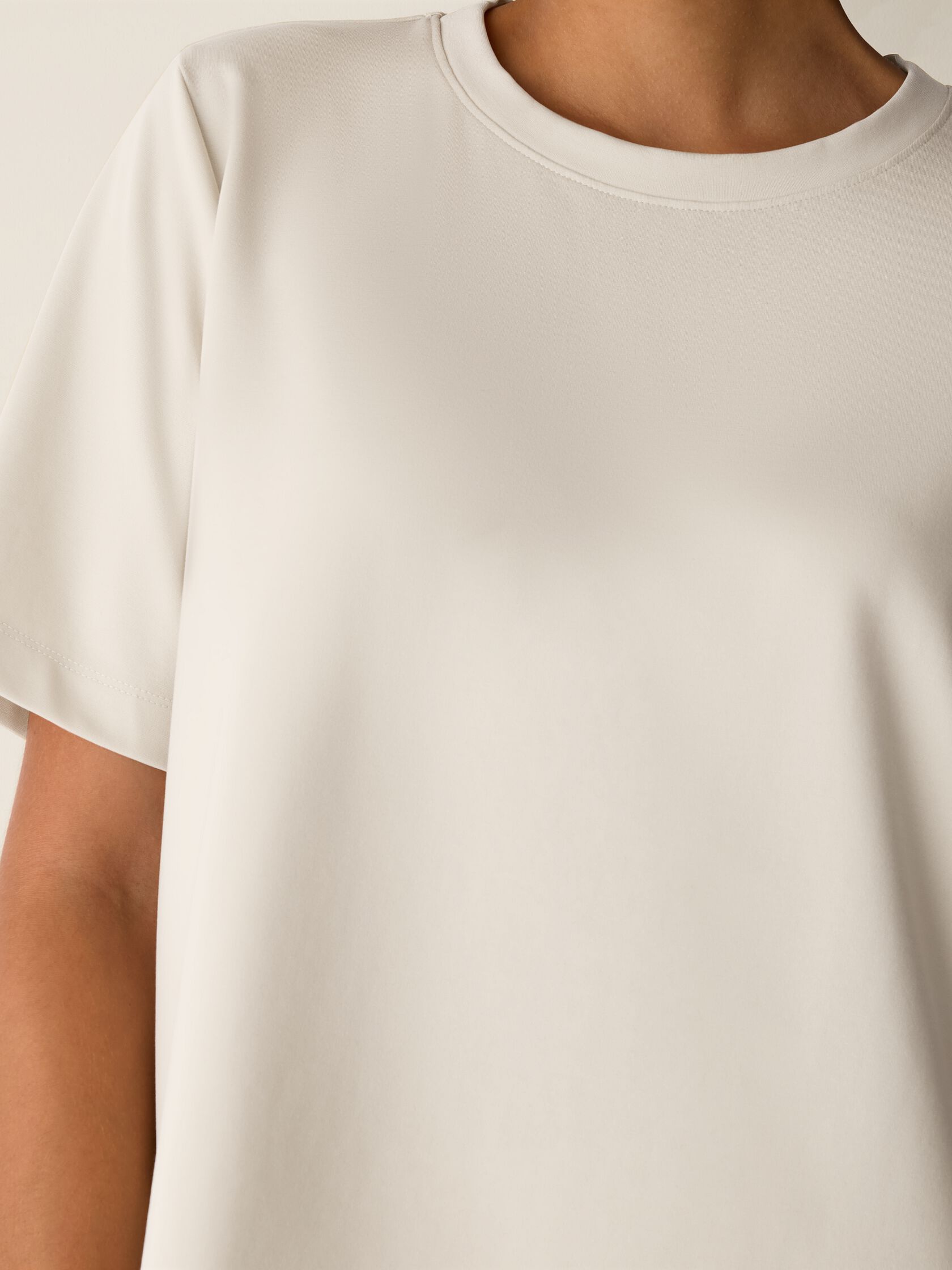 Lightweight Ponte Crew Neck Tee