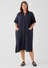 Organic Cotton Gauze Mandarin Collar Dress