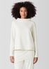 Garment-Dyed Terry Funnel Neck Top