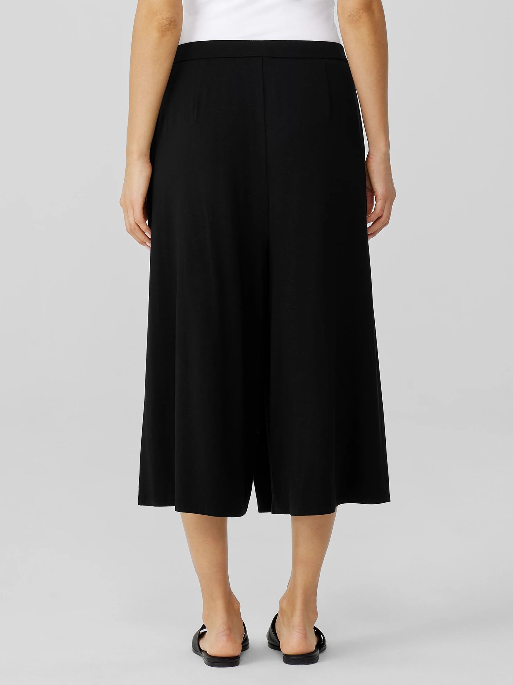 Fine Jersey Wrap Front Pant | EILEEN FISHER