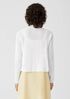 Organic Linen Cotton Tuck Cropped Cardigan