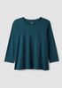 Organic Pima Cotton Jersey 3/4-Sleeve Tee