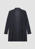 Organic Linen Délavé Rib Long Cardigan