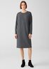 Stretch Jersey Knit Crew Neck Dress