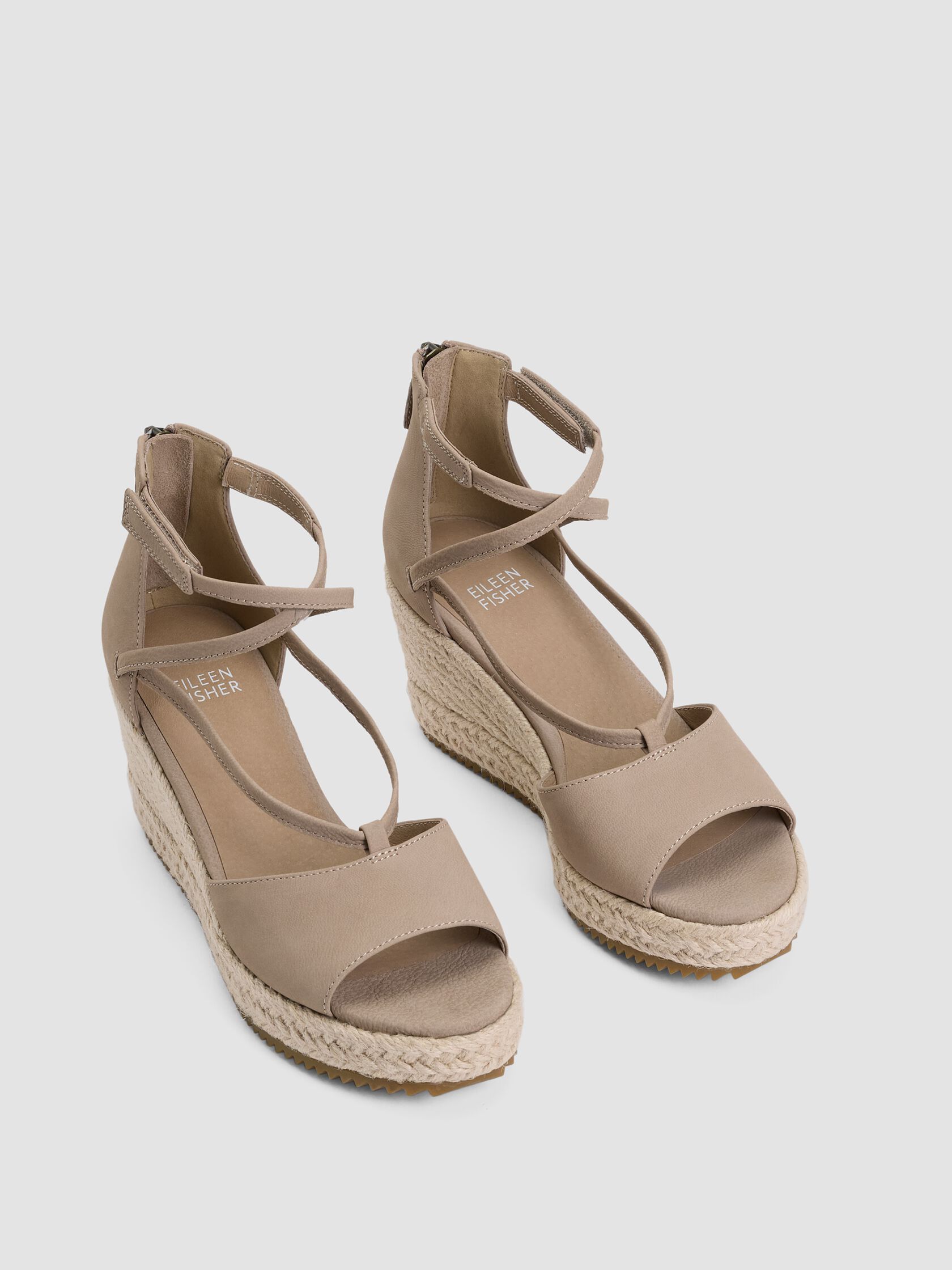 Wesson Tumbled Nubuck Wedge Espadrille