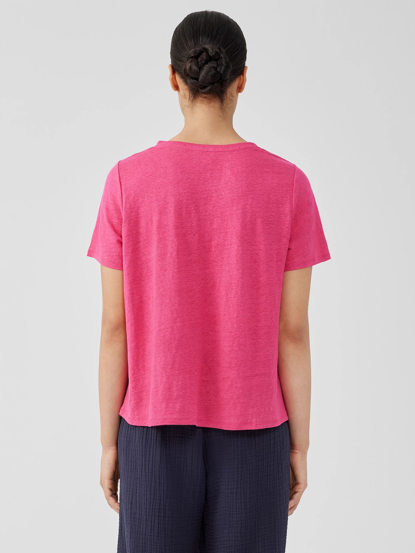 Organic Linen Jersey Crew Neck Tee