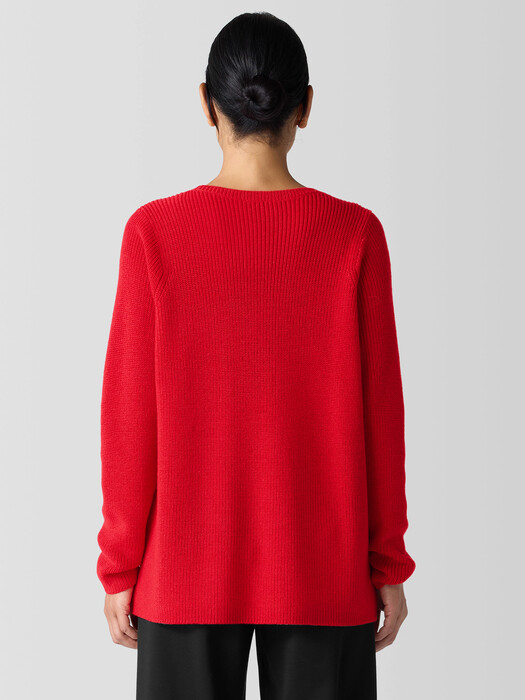 Merino Crew Neck Top in Regenerative Wool