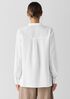 Organic Cotton Ripple Band Collar Shirt