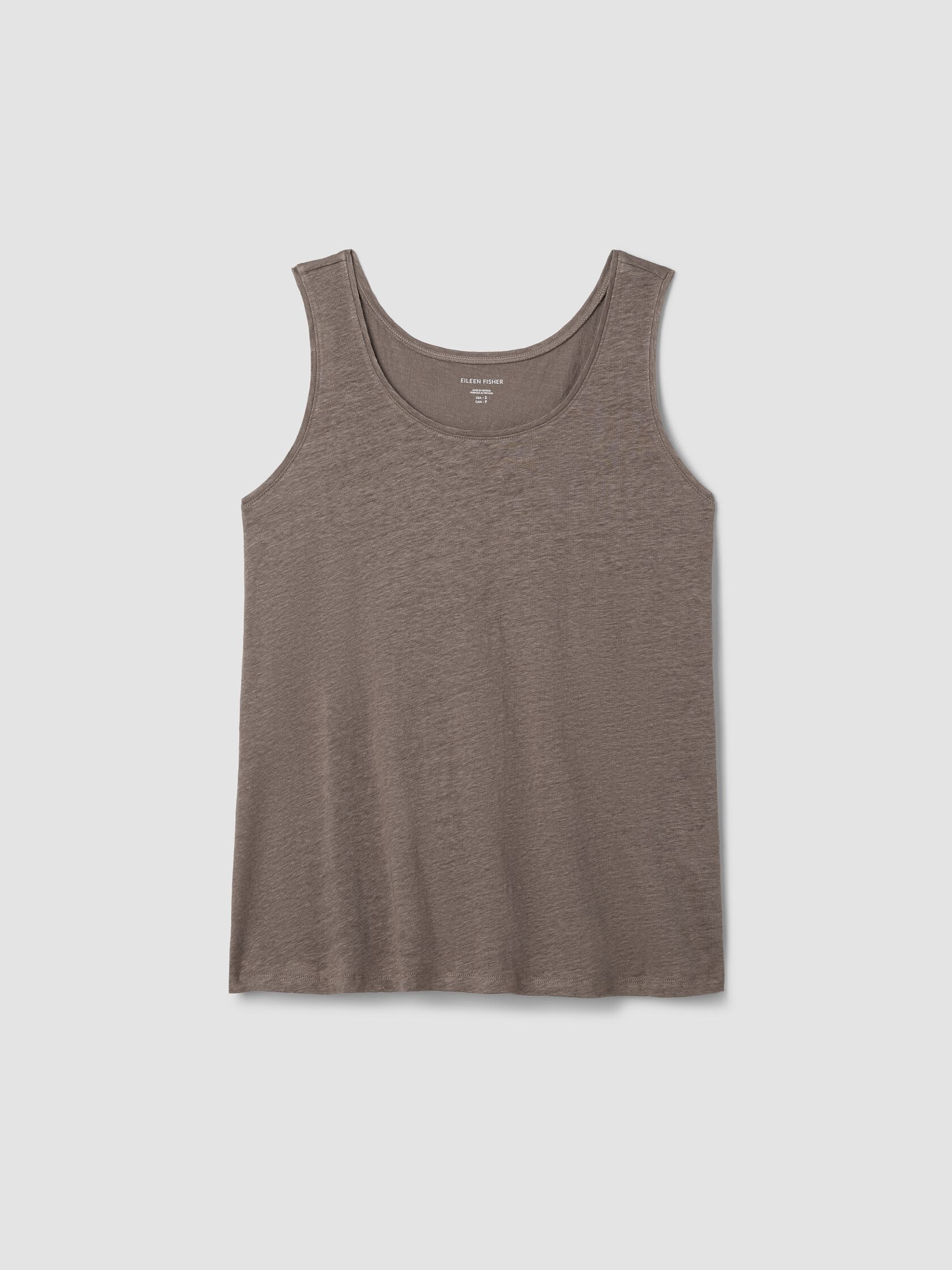 Organic Linen Jersey Scoop Neck Tank