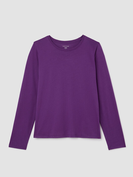 Organic Pima Cotton Jersey Long-Sleeve Tee