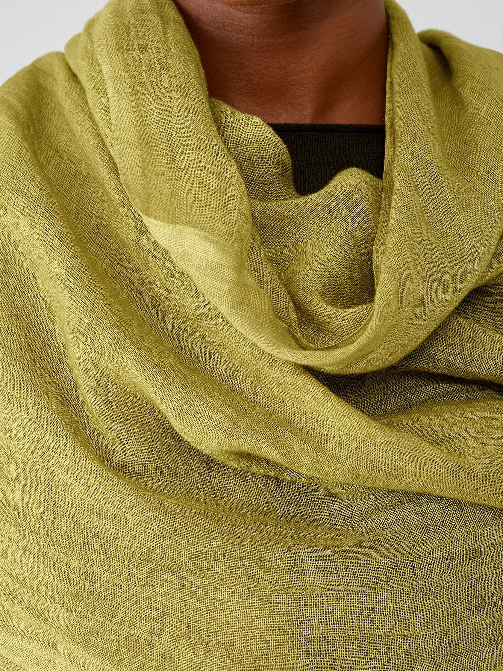 Airy Linen Gauze Scarf