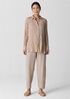 Washable Stretch Crepe Lantern Pant