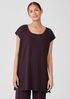 Organic Cotton Interlock Scoop Neck Sleep Tee