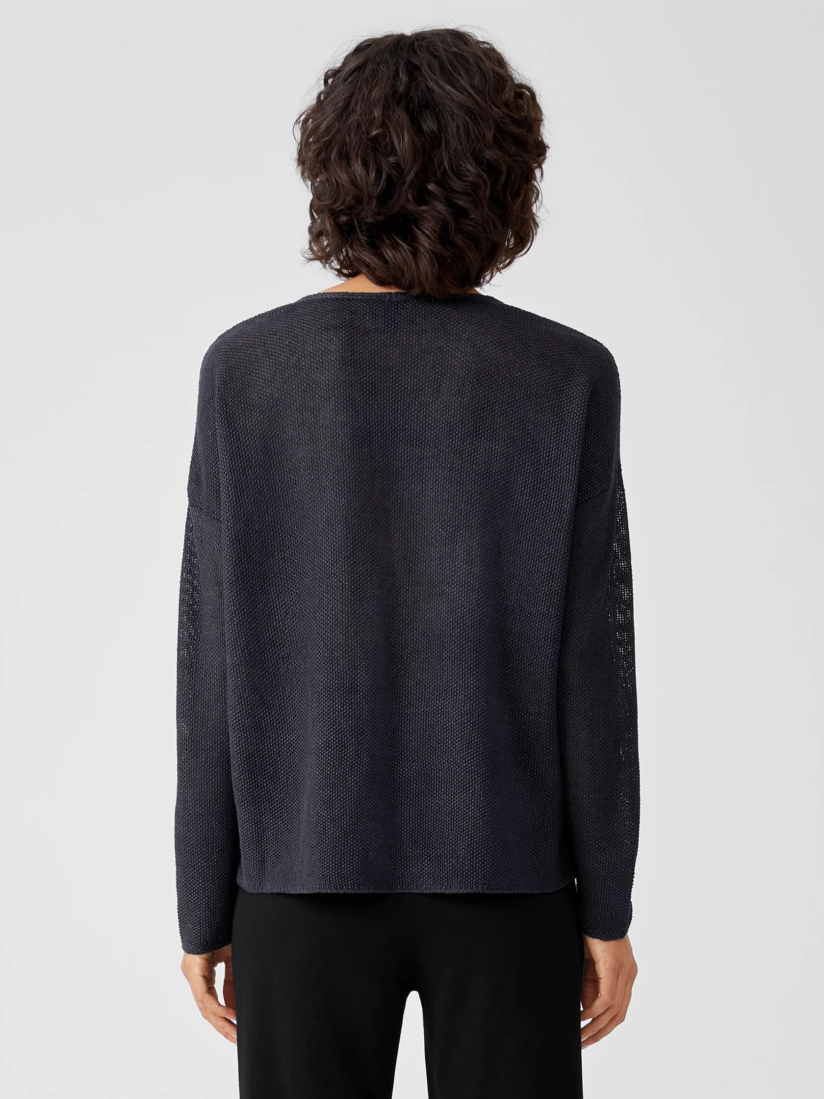 Organic Linen Delave V-Neck Top
