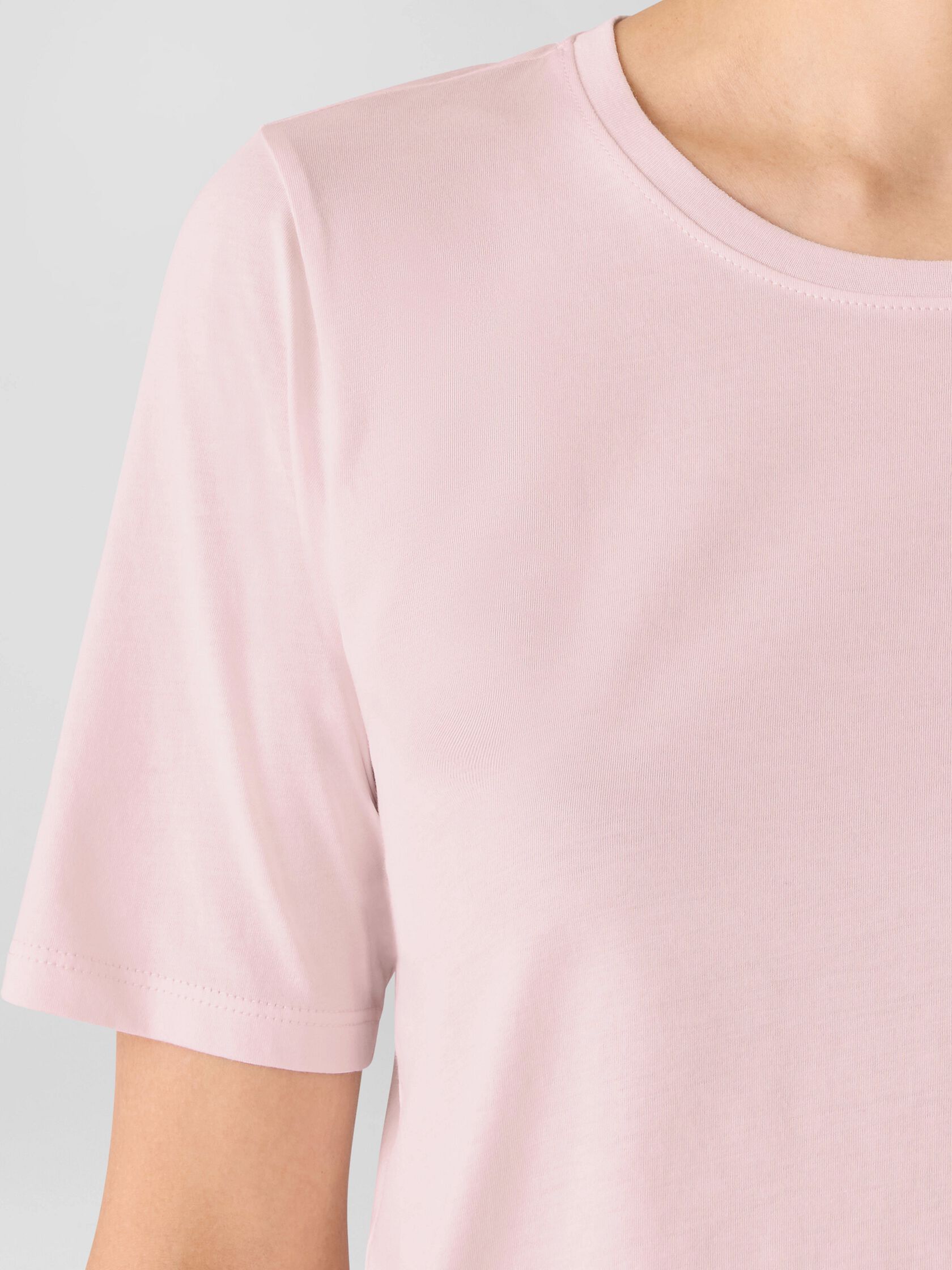 Organic Pima Cotton Jersey Round Neck Tee