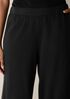 Garment-Dyed Organic Cotton Terry Wide-Leg Pant