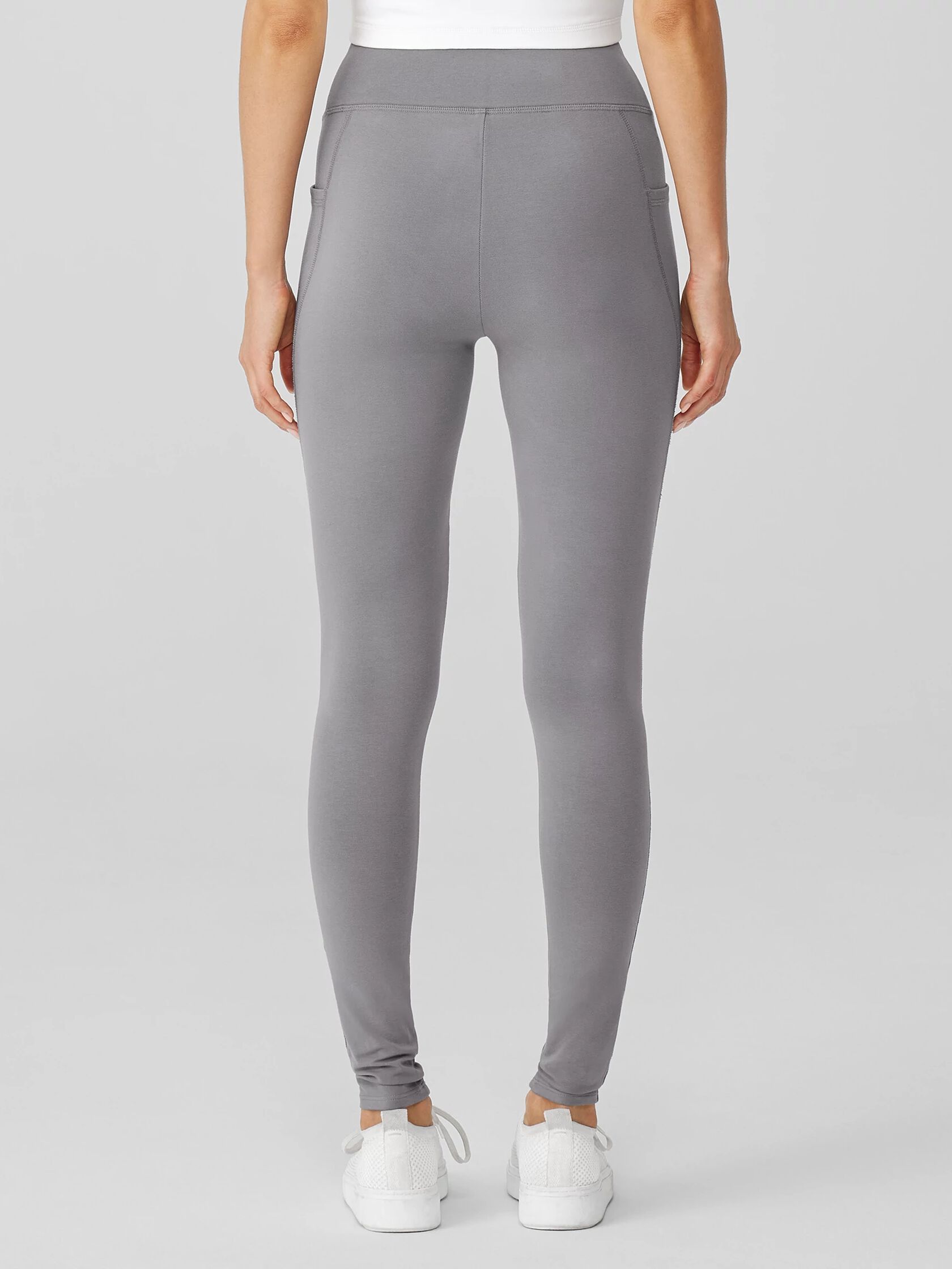 Pima Cotton Stretch Jersey Leggings | EILEEN FISHER