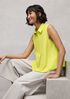Organic Cotton Poplin Classic Collar Sleeveless Shirt