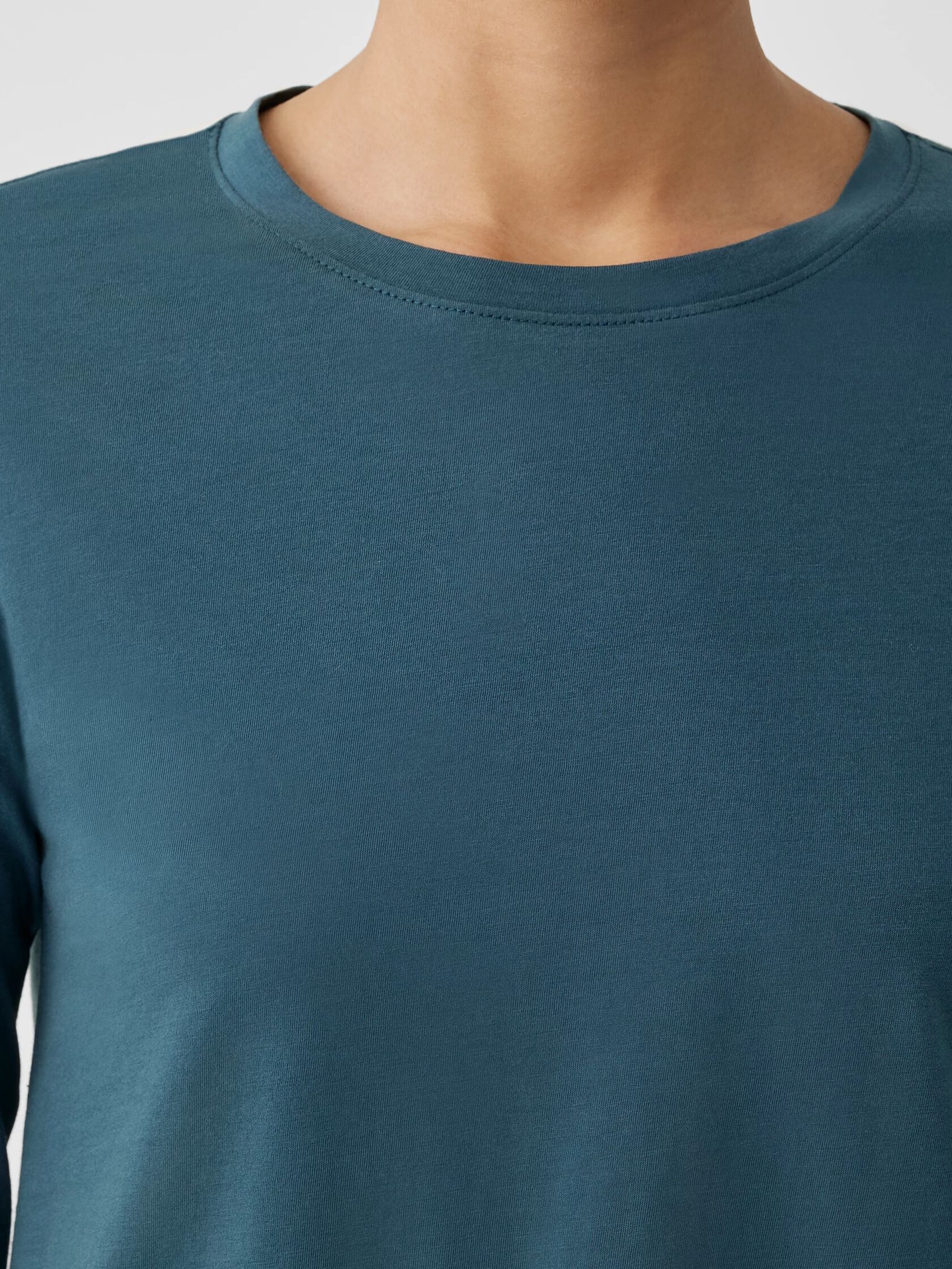 Organic Pima Cotton Jersey Long-Sleeve Tee