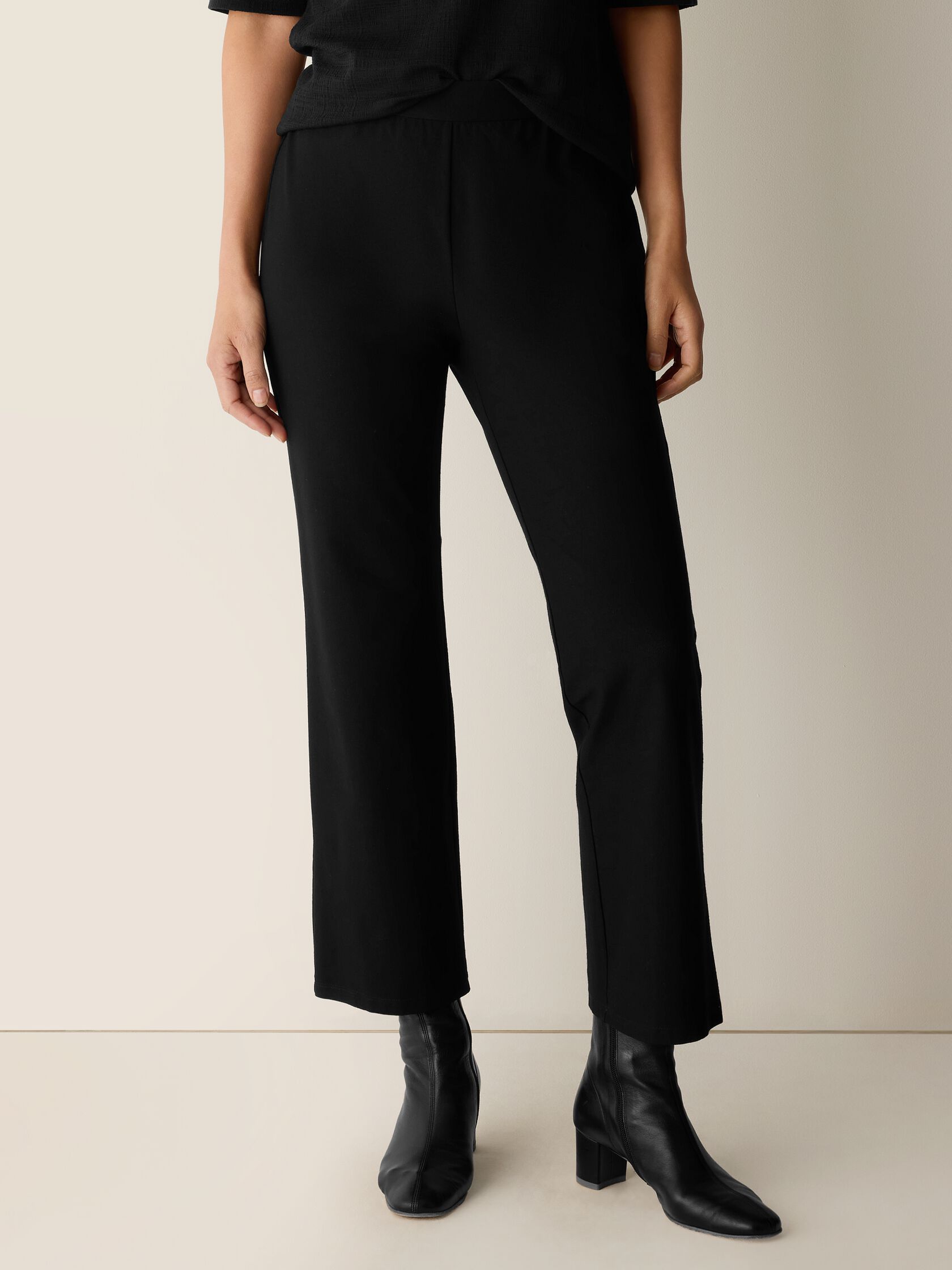 Washable Stretch Crepe Kick Pant