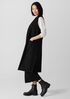 Lightweight Boiled Wool Shawl Collar Vest in Regenerative Wool