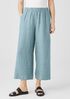 Washed Organic Linen Délavé Wide-Leg Pant