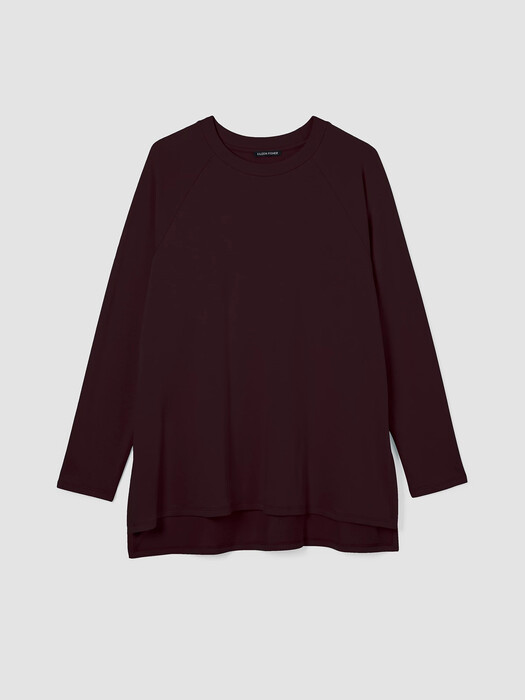 Cozy Brushed Terry Raglan-Sleeve Top